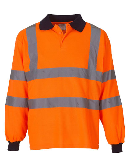 YK310 YOKO Hi-Vis hochsichtbares Langarm Poloshirt YK310 YOKO Hi-Vis hochsichtbares Langarm Poloshirt