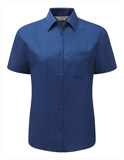 Z935F Russell Collection Kurzarm Popeline-Bluse