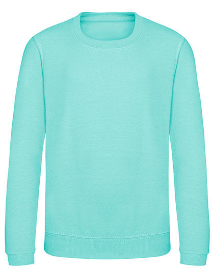 JH030K Just Hoods Kinder Pullover Sweatshirt mit Rundhalsausschnitt