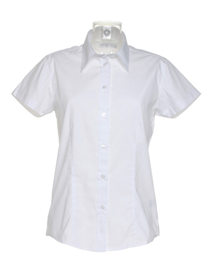 K728 Kustom Kit Damen Bluse Kurzarm Bügelleicht