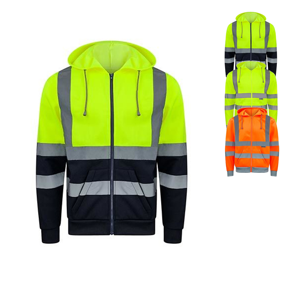 KX422 Korntex Hi-Vis Arbeitskleidung Kapuzen-Sweat-Jacke Galway