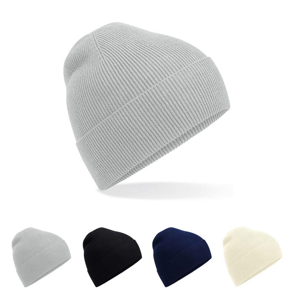 CB51N Beechfield Feinstick Mütze Bio-Baumwolle