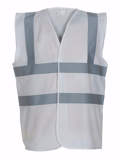 YK100 YOKO Hi-Vis hochsichtbare  Sicherheitsweste mit zwei reflektierenden Bändern