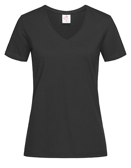 S279 Stedman® Komfort T-Shirt V-Ausschnitt kurzarm Damen