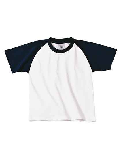 BCTK350 B&C T-Shirt kurzarm Base-Ball / Kinder