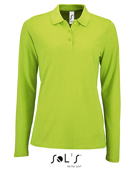 L02083 SOL´S Damen Langarm Piqué Polo Hemd Perfect