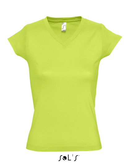 L156 SOL´S Damen V-Ausschnitt T-Shirt Moon