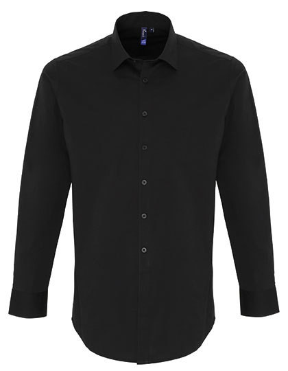 PW244 Premier Workwear Herren Hemd mit weichem dehnbarem Gewebe