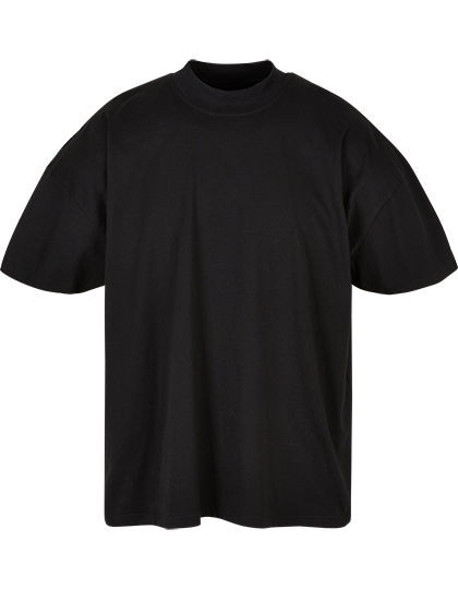 BY230 Build Your Brand Herren T-Shirt Oversize-Passform mit Stehkragen