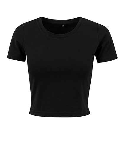 BY042 Build Your Brand Damen T-Shirt kurzarm abgeschnitten Bauchfrei