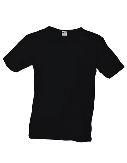 JN912 James+Nicholson Herren V-Ausschnitt T-Shirt schlanke Passform